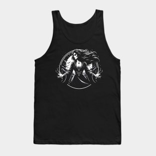 Moonlit Sorceress - Dark Fantasy Tank Top